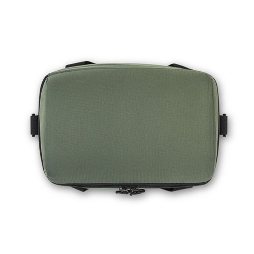 verde oscuro ROMA M. Bolsa térmica acolchada en poliéster reciclado 600D ripstop 11 L