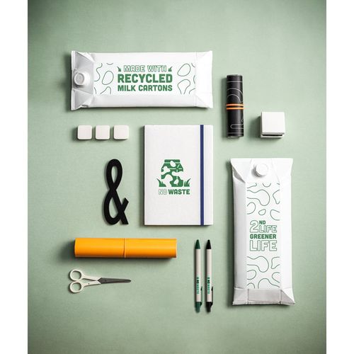 MILKY. Bloc-notes A5 avec couverture rigide en papier 100 % recyclé - 5