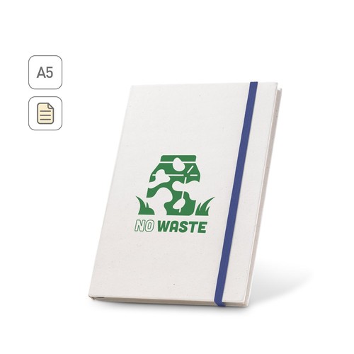 MILKY. LIBRETA A5 CON TAPA RÍGIDA EN PAPEL 100 % RECICLADO