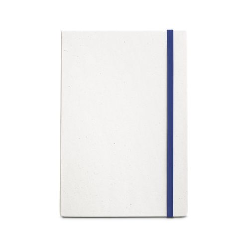 blue MILKY. Libreta A5 con tapa rígida en papel 100 % reciclado