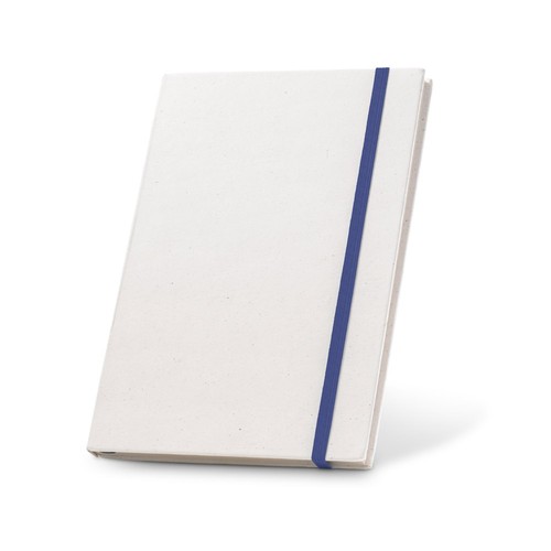 blue MILKY. Libreta A5 con tapa rígida en papel 100 % reciclado