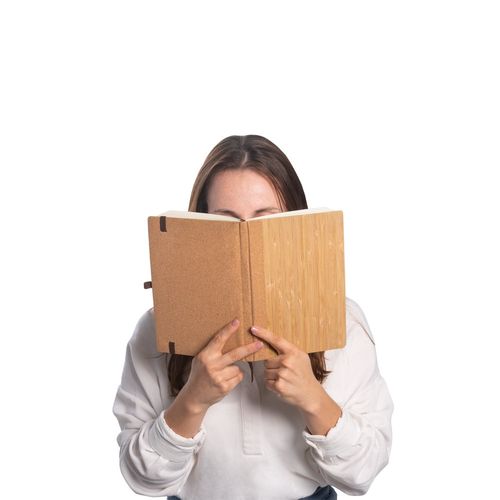 natural ORWELL. Cuaderno A5 realizado con hojas de bambú y corcho