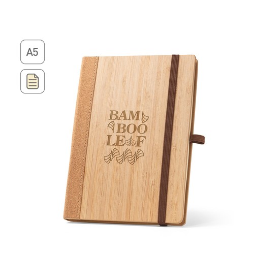 ORWELL. CUADERNO A5 REALIZADO CON HOJAS DE BAMBÚ Y CORCHO