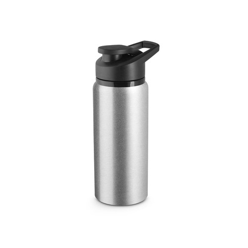 plateado satinado SHAWN. botella deportiva de 90% aluminio reciclado 660 mL