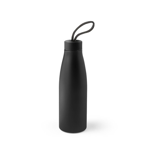 black MORGAN. Botella en acero inoxidable 90% reciclado 710 mL