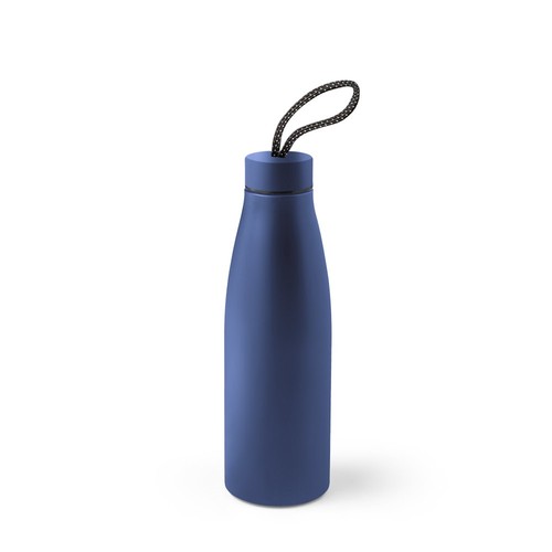 azul marino MORGAN. Botella en acero inoxidable 90% reciclado 710 mL