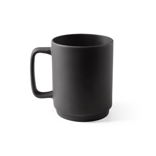 MIGHTY. Taza de cerámica con cuerpo cilíndrico 330 mL