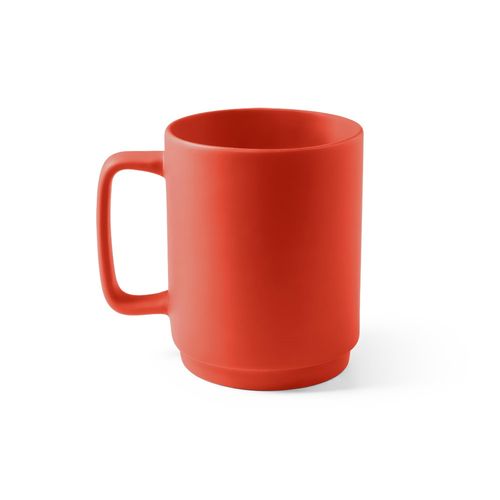 MIGHTY. Taza de cerámica con cuerpo cilíndrico 330 mL