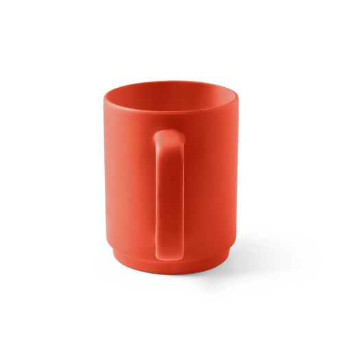 MIGHTY. Taza de cerámica con cuerpo cilíndrico 330 mL