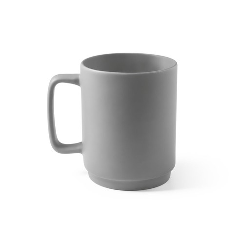 MIGHTY. Taza de cerámica con cuerpo cilíndrico 330 mL