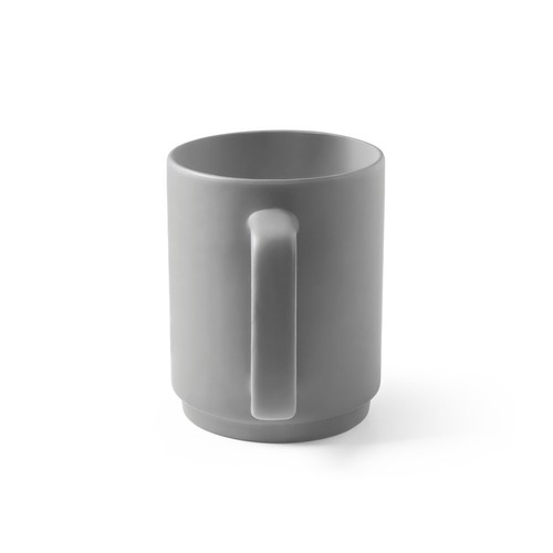 MIGHTY. Taza de cerámica con cuerpo cilíndrico 330 mL