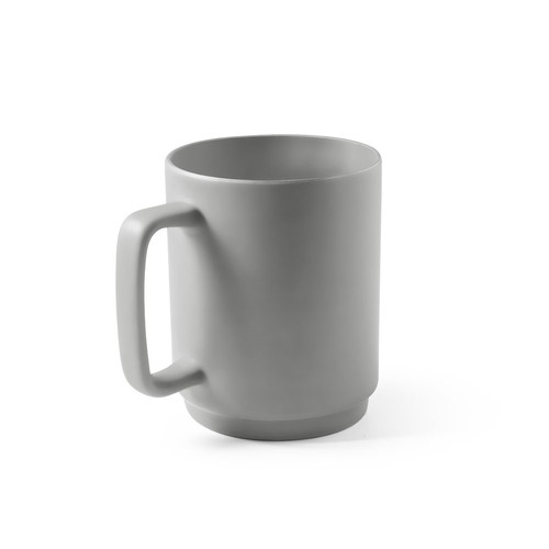 MIGHTY. Taza de cerámica con cuerpo cilíndrico 330 mL