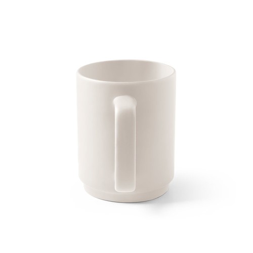 MIGHTY. Taza de cerámica con cuerpo cilíndrico 330 mL