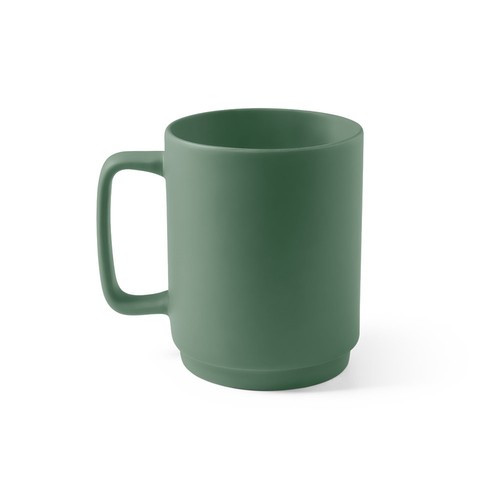 MIGHTY. Taza de cerámica con cuerpo cilíndrico 330 mL