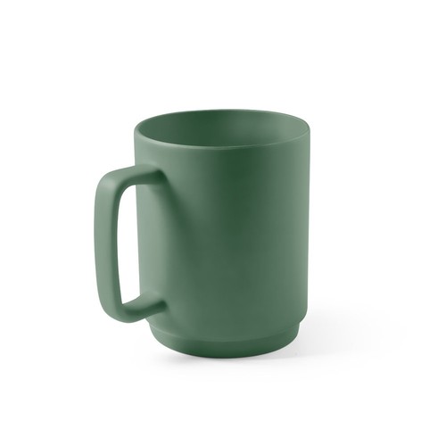 MIGHTY. Taza de cerámica con cuerpo cilíndrico 330 mL