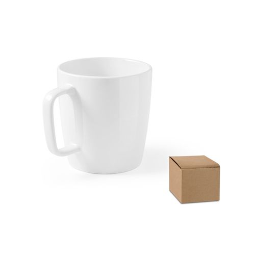DHONI WHITE. TAZA DE CERÁMICA 450 ML