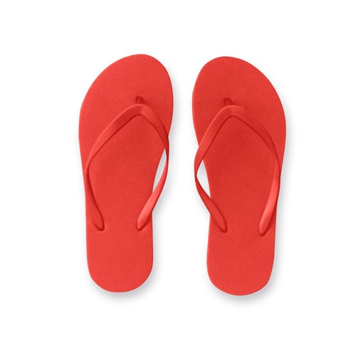 red MAUPITI S / M. Zapatillas cómodas con suela de PE y tira de PVC