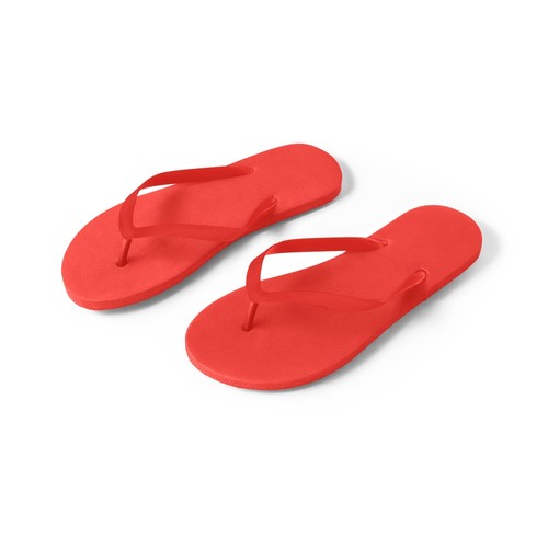 red MAUPITI S / M. Zapatillas cómodas con suela de PE y tira de PVC