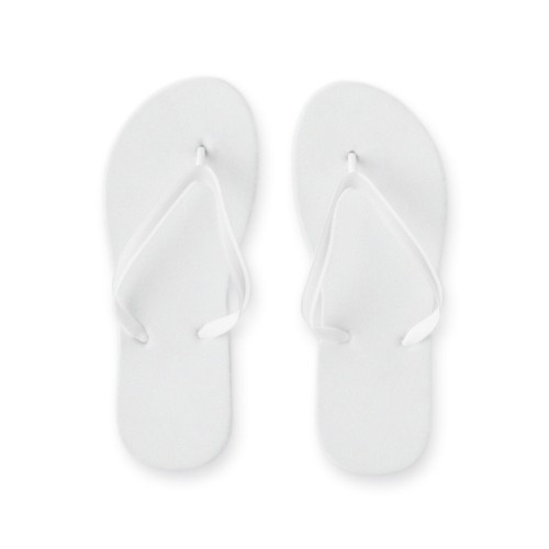 white MAUPITI S / M. Zapatillas cómodas con suela de PE y tira de PVC