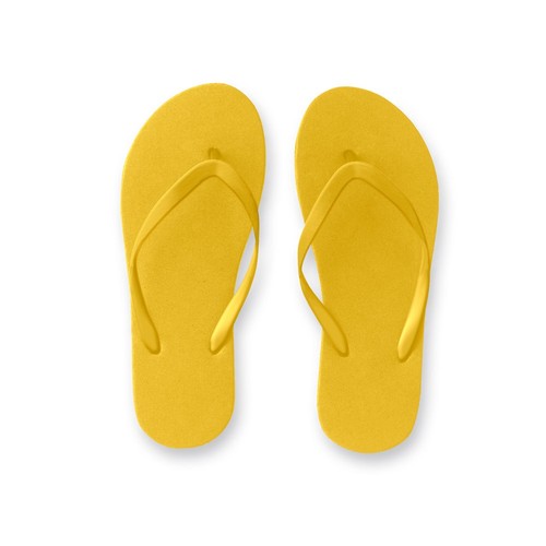 yellow MAUPITI S / M. Zapatillas cómodas con suela de PE y tira de PVC