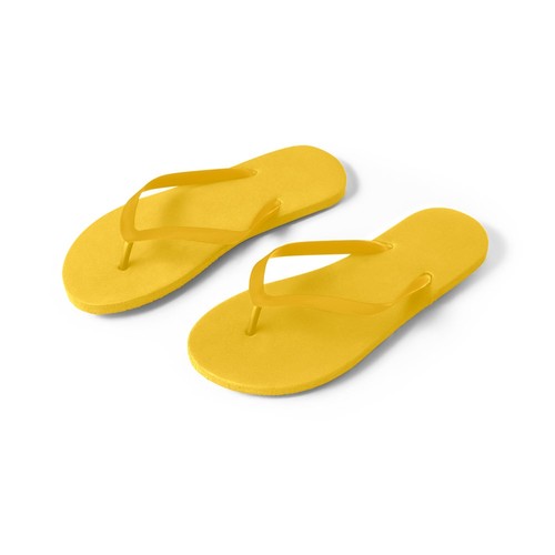 yellow MAUPITI S / M. Zapatillas cómodas con suela de PE y tira de PVC