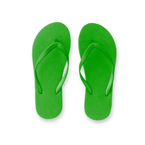 green MAUPITI S / M. Zapatillas cómodas con suela de PE y tira de PVC