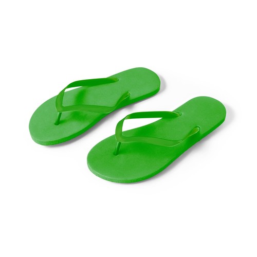 green MAUPITI S / M. Zapatillas cómodas con suela de PE y tira de PVC