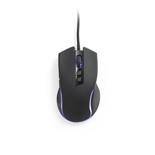 black THORNE MOUSE RGB. Ratón gaming con cable de 1.5m y luces LED RGB, fabricado ABS