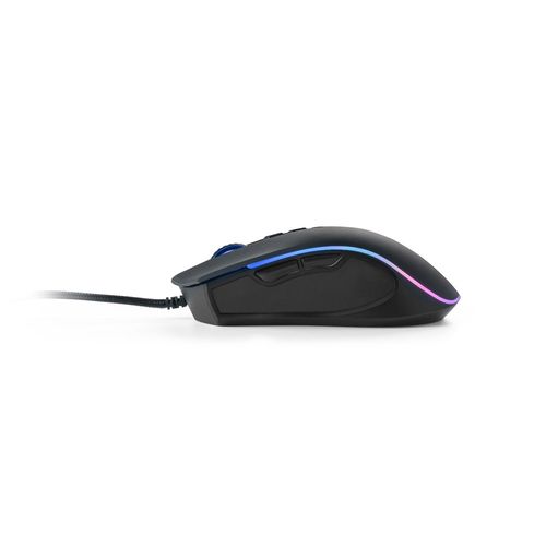 black THORNE MOUSE RGB. Ratón gaming con cable de 1.5m y luces LED RGB, fabricado ABS