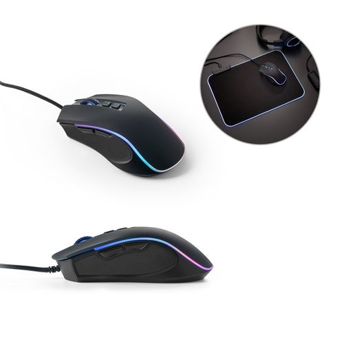 THORNE MOUSE RGB. Souris gaming avec câble de 1.5m et lumières LED RVB en ABS - 1