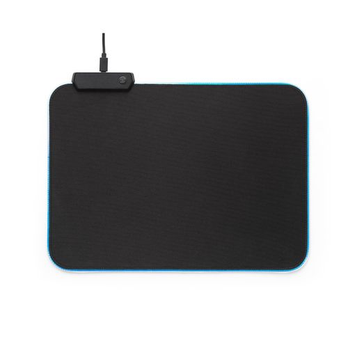black THORNE MOUSEPAD RGB. Alfombrilla de ratón gaming con luces LED RGB, fabricada en poliéster