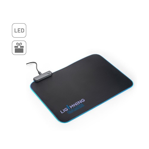 THORNE MOUSEPAD RGB. Alfombrilla de ratón gaming con luces LED RGB, fabricada en poliéster