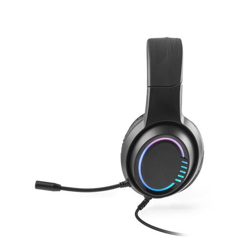 Thorne Headset RGB. Auriculares gaming ABS con cable, micrófono y luces LED RGB