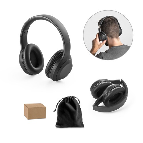 BETTENCOURT. Casque sans fil pliable avec ANC et 15 heures d'autonomie en ABS recyclé (100 % rABS), RIONDET SERIPUB, EYBENS