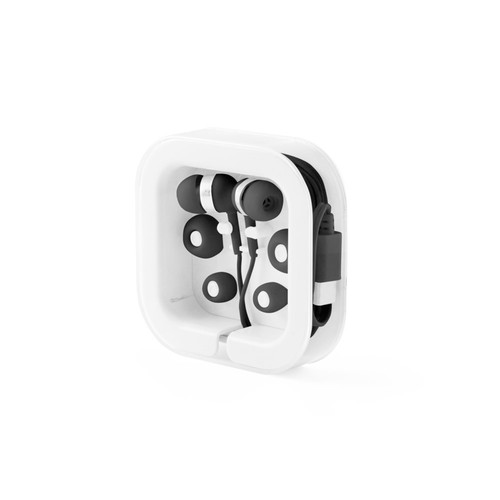 black PRESLEY. Auriculares con cable USB-C de 1.2 metros y micrófono ABS integrado