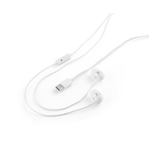 PRESLEY. Écouteurs avec câble USB-C de 1.2 m et microphone intégré en ABS - 5