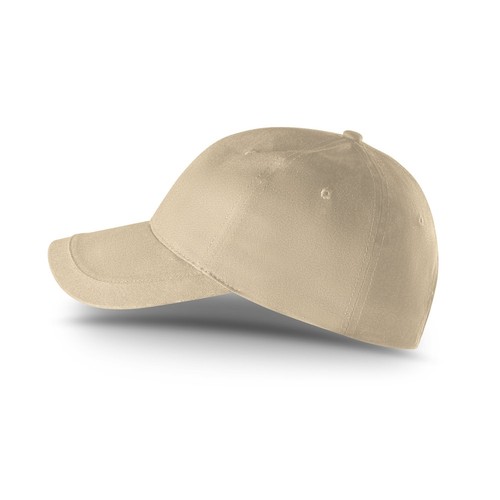 beis RYAN. Gorra confeccionada en algodón cepillado (65% reciclado)