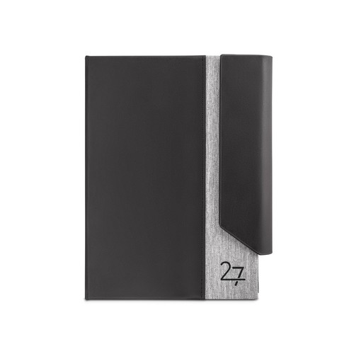 AUSTEN A5. Agenda A5 en PU (58% reciclado) y poliéster reciclado (100% rPET) 300D