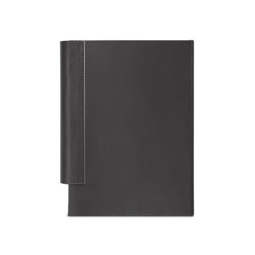 gris claro AUSTEN A5. Agenda A5 en PU (58% reciclado) y poliéster reciclado (100% rPET) 300D