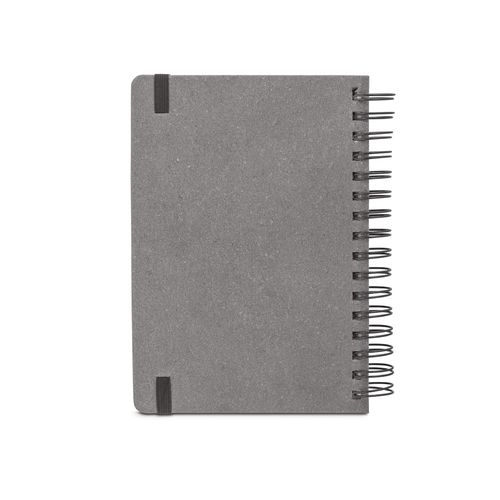 SIMMEL A5. Agenda A5, con anillas, de cuero (58% reciclado)