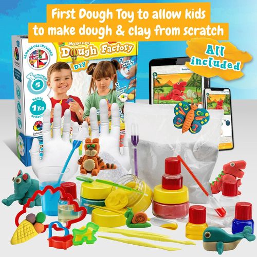 Modeling Dough Factory Kit IV. Juego educativo suministrado con una bolsa de regalo de papel kraft (115 g/m²)