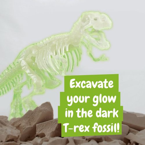 white Fossil Excavation Kit II. Juego educativo suministrado con una bolsa de regalo de papel kraft (90 g/m²), fabricado con material certificado FSC™ y otros materiales controlados