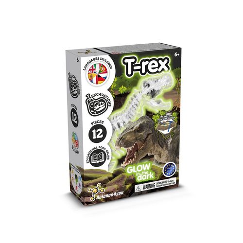 pink Fossil Excavation Kit IV. Juego educativo suministrado con una bolsa de regalo de non woven (80 g/m²)