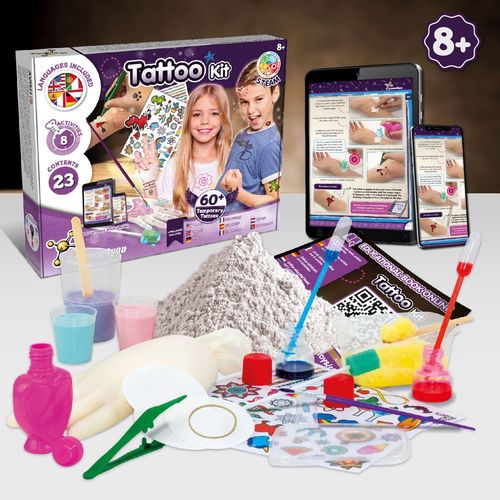 Tattoo Factory Kit II. Jeu éducatif livré avec un sac cadeau en papier kraft (100 g/m²) - 4