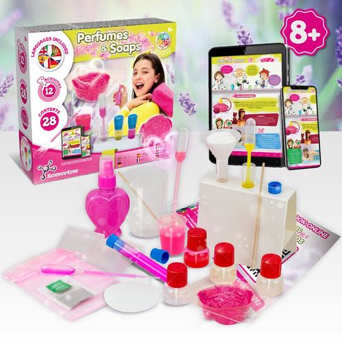 Perfume & Soap Factory Kit IV. Juego educativo suministrado con una bolsa de regalo de non woven (80 g/m²)