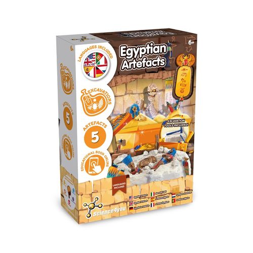 Ancient Egypt Excavation Kit V. Jeu éducatif livré avec un sac cadeau pliable en 190T - 3