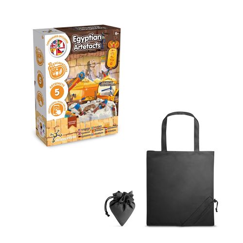 Ancient Egypt Excavation Kit V. Jeu éducatif livré avec un sac cadeau pliable en 190T - 2