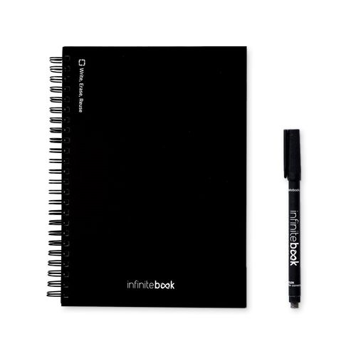 STARTER KIT INFINITEBOOK A5. Le set comprend un "Infinitebook", un kit de nettoyage, un marqueur et un porte-marqueur - 2