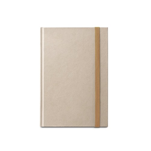 DICKINSON. Cahier A5 à couverture rigide en papier de canne à sucre (80 % canne à sucre) avec pages lignées