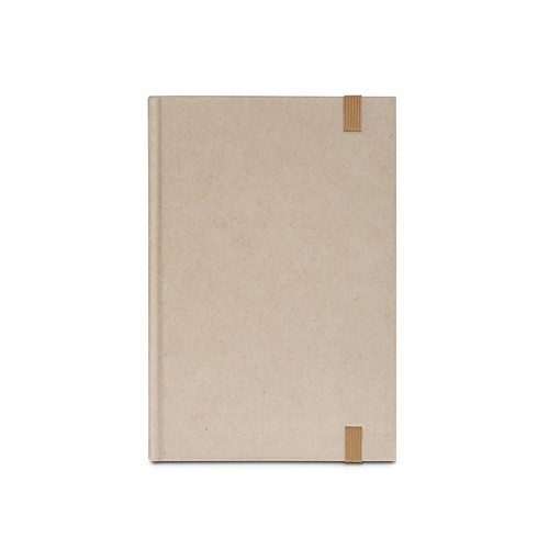 DICKINSON. Cahier A5 à couverture rigide en papier de canne à sucre (80 % canne à sucre) avec pages lignées